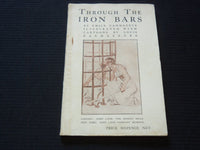 1917 THROUGH THE IRON BARS SOFTCOVER BOOK BY EMILE CAMMAERTS - J 7241
