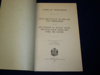 1895 LAWS OF WISCONSIN DAIRY & FOOD COMMISSIONER BOOK - H. C. ADAMS - J 4436
