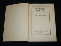 1926 WOMAN'S DILEMMA HARDCOVER BOOK BY ALICE BEAL PARSONS - KD 6454