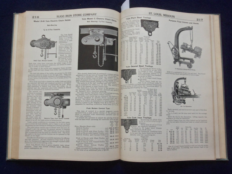1930 SLIGO IRON STORE COMPANY HARDCOVER SUPPLIES CATALOG - ST. LOUIS, MO - R 98D