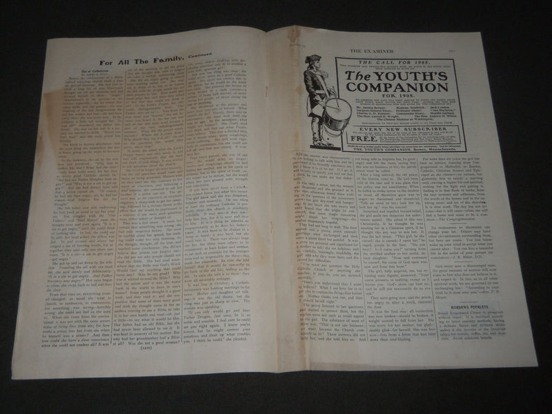 1904 THE EXAMINER MAGAZINE LOT OF 2 ISSUES - JOHN LINCOLN - LORIMER - J 2757