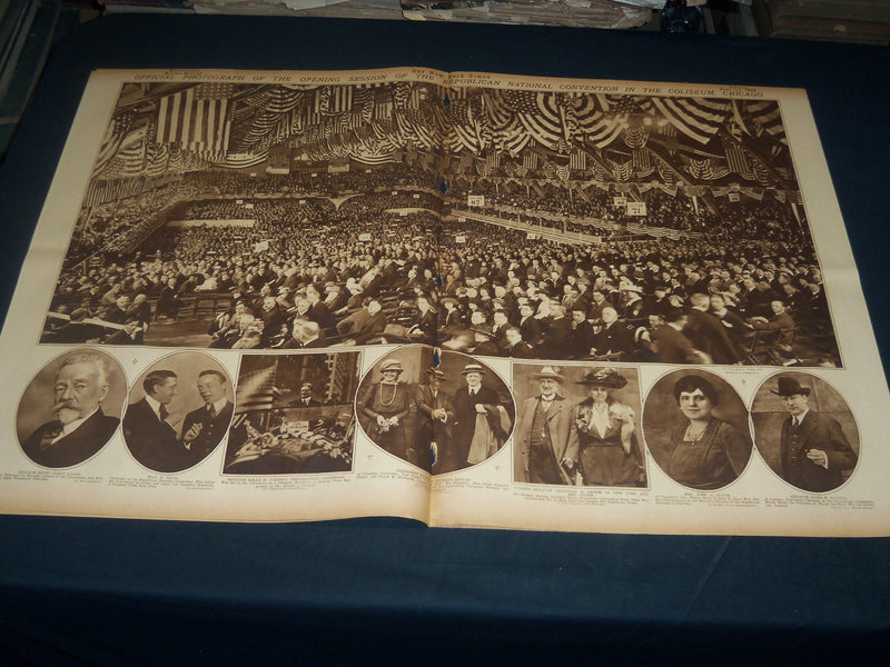 1920 JUNE 13 NEW YORK TIMES PICTURE SECTION - REPUBLICAN CONVENTION - NT 8789