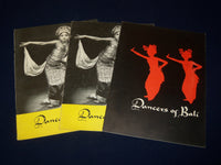 1950'S DANCERS OF BALI PROGRAM LOT OF 3 - GREAT PHOTOS - J 5049