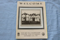 1985 IZOD MET PGA CHAMPIONSHIP PROGRAM - COUNTRY CLUB OF FAIRFIELD - SP 4868X