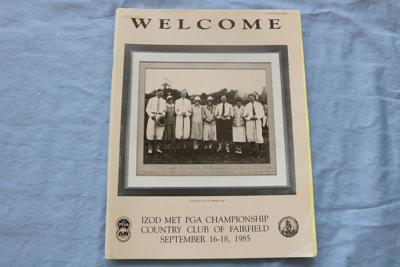 1985 IZOD MET PGA CHAMPIONSHIP PROGRAM - COUNTRY CLUB OF FAIRFIELD - SP 4868X