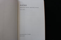 1969 POEMS FROM THE VIRGINIA QUARTERLY REVIEW 1925-1967 - HARDCOVER - KD 9794