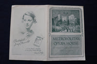 1929-1934 METROPOLITAN OPERA HOUSE PROGRAMS - LOT OF 4 - K 1699