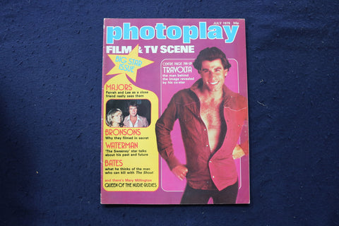 1978 JULY PHOTOPLAY MAGAZINE - JOHN TRAVOLTA COVER - E 19100