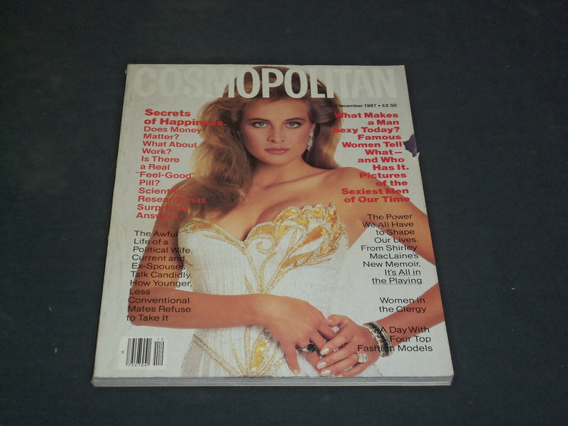 1987 DECEMBER COSMOPOLITAN MAGAZINE - FREDERIQUE, PHOTO BY SCAVULLO - SP 3148