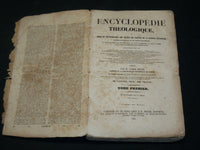 1845-1846 ENCYCLOPEDIE THEOLOGIQUE DICTIONNAIRE DE LA BIBLE LOT OF 4 - KD 4583