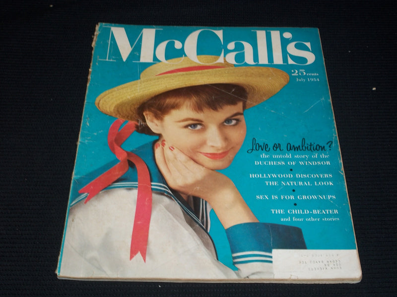 1954 JULY MCCALL'S MAGAZINE - NICE COLOR COVERS & ADS - E 1099