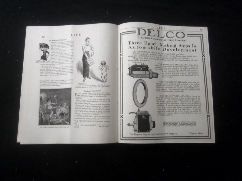 1914 FEBRUARY 26 LIFE MAGAZINE - WILL HE GET OVER? - L 758V