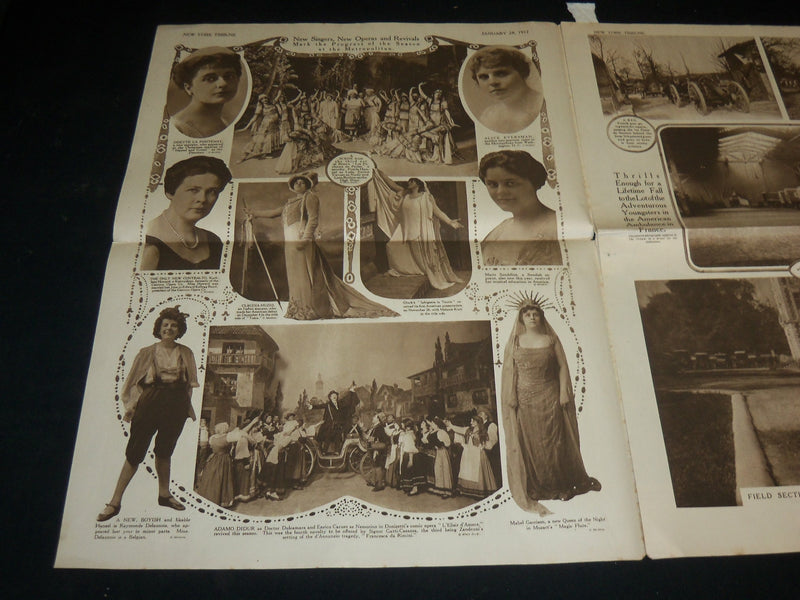 1917 JANUARY 28 THE TRIBUNE GRAPHIC NEWSPAPER - ROCKEFELLER CENTERFOLD - NP 5417