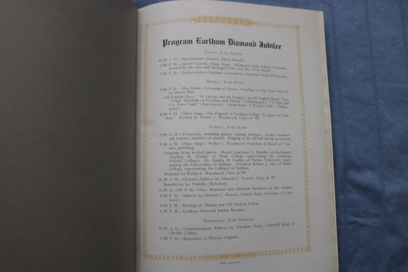 1922 THE SARGASSO EARLHAM COLLEGE YEARBOOK - RICHMOND, INDIANA - YB 3424