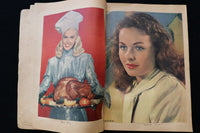 1940'S COLOROTO MOVIE STARS SCRAPBOOK - JIMMY DURANTE - INGRID BERGMAN - E 24935
