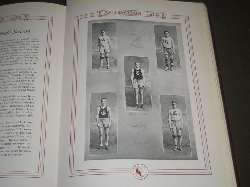 1928 SALMAGUNDI COLGATE UNIVERSITY YEARBOOK - HAMILTON NEW YORK - YB 1207
