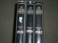 1978-1982 THE LYLE OFFICIAL ARTS REVIEW BY JENNIFER KNOX BOOK LOT OF 3 -KD 1983A
