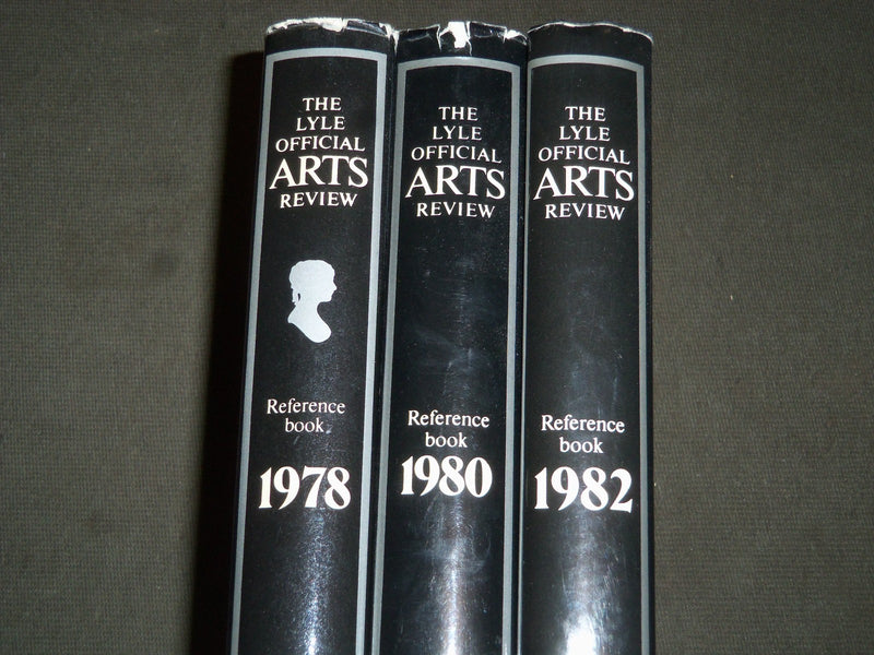 1978-1982 THE LYLE OFFICIAL ARTS REVIEW BY JENNIFER KNOX BOOK LOT OF 3 -KD 1983A