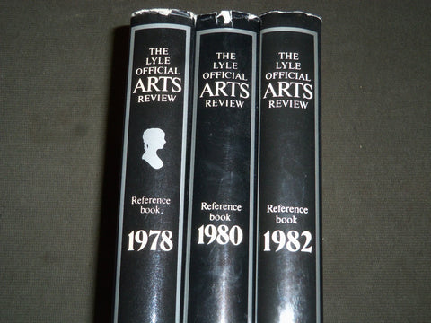 1978-1982 THE LYLE OFFICIAL ARTS REVIEW BY JENNIFER KNOX BOOK LOT OF 3 -KD 1983A