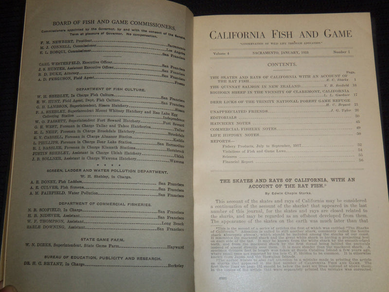 1914-1929 CALIFORNIA FISH AND GAME MAGAZINE BOUND VOLUME LOT OF 14 - KD 1A