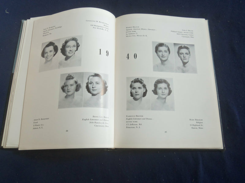 1940 LLAMARADA MOUNT HOLYOKE COLLEGE YEARBOOK - SOUTH HADLEY, MA - YB 2704