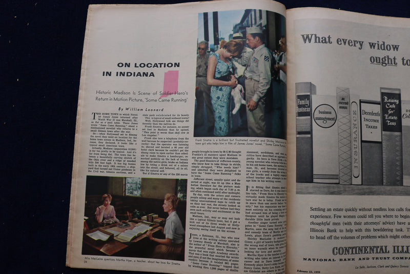 1959 FEBRUARY 22 CHICAGO TRIBUNE MAGAZINE - GEORGE WASHINGTON COVER - E 22214