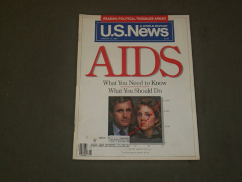 1987 JANUARY 12 U.S. NEWS & WORLD REPORT MAGAZINE - AIDS - B 2062