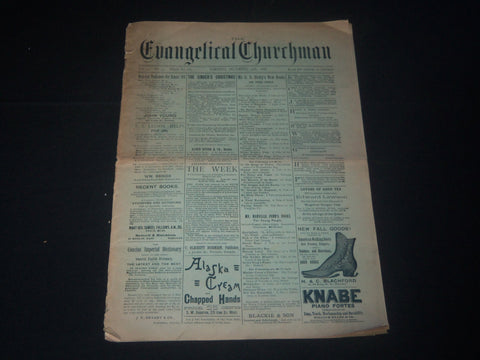 1888 DECEMBER 20 THE EVANGELICAL CHURCHMAN MAGAZINE - TORONTO - J 4201