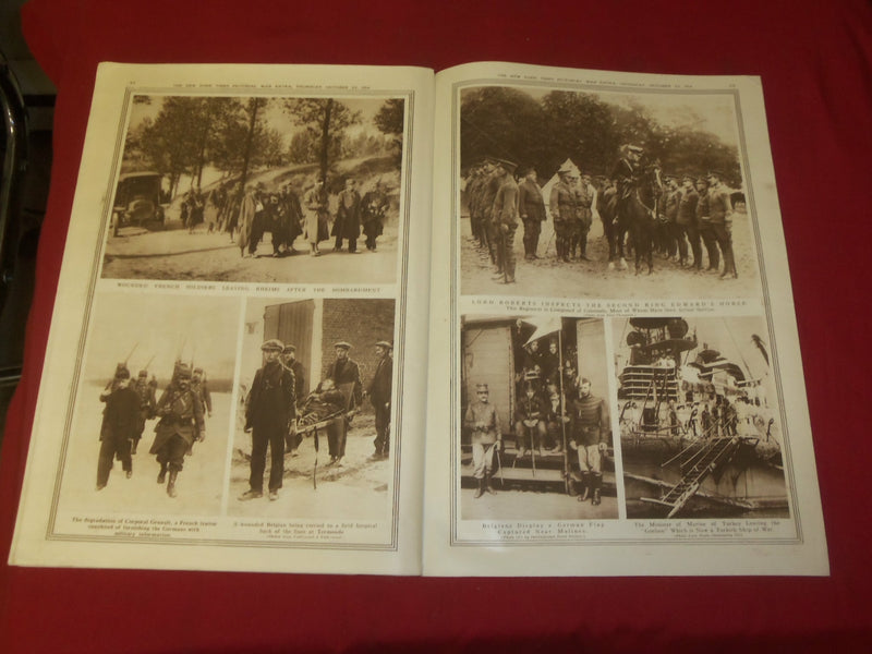 1914 OCTOBER 22 NY TIMES PICTORIAL WAR EXTRA SECTION - ALGERIAN CAVALRY- NP 3934