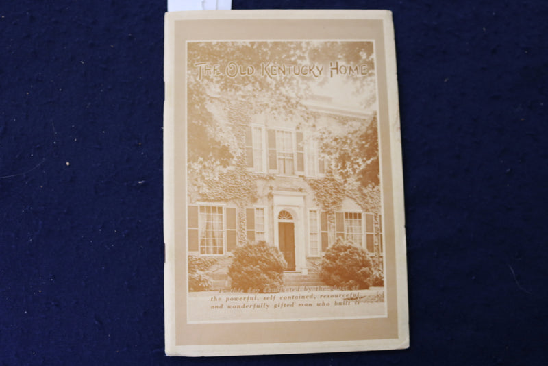 1959 THE OLD KENTUCKY HOME SOFTCOVER BOOK BY YOUNG E. ALLISON - K 1408