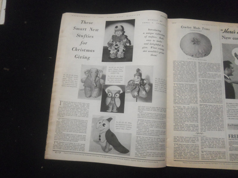 1933 DECEMBER NEEDLECRAFT MAGAZINE - NICE ILLUSTRATED COVER - SP 885V