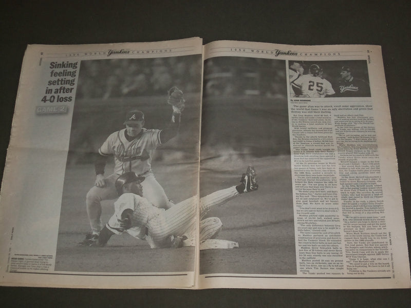 1996 OCTOBER 28 NEW YORK DAILY NEWS - NEW YORK YANKESS WIN WORLD SERIES- NP 3053