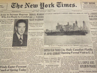1950 APRIL 8 NEW YORK TIMES - CITY HAILS CANADIAN FLOTILLA - NT 4628