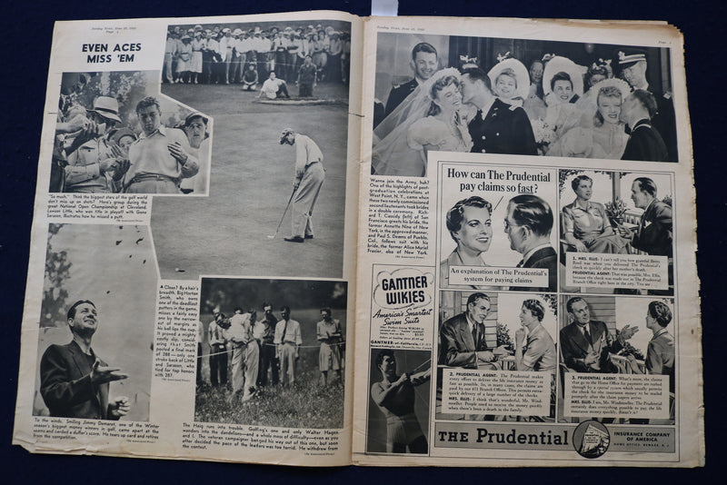 1940 JUNE 23 SUNDAY NEWS PICTURE NEWSPAPER-THOMAS DEWEY-VANDERBURG-TAFT- E 22711