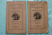 162-1863 YALE LITERARY MAGAZINE - LOT OF 2 - K 3284