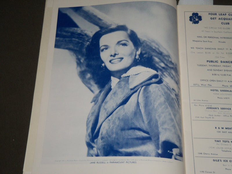 1952 MAY 21 THE GREATEST STATE SHOW ON EARTH PROGRAM - BOB HOPE - LEWIS - J 2360
