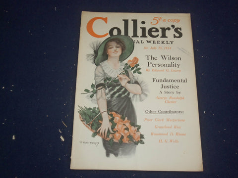 1914 JULY 25 COLLIER'S MAGAZINE - H. G. WELLS STORY - ST 6704