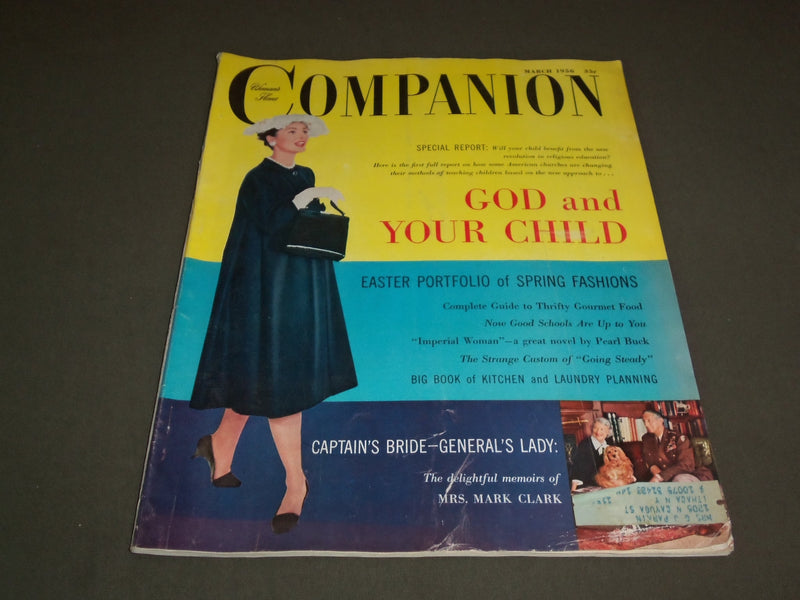 1956 MARCH WOMAN'S HOME COMPANION MAGAZINE-IMPERIAL WOMAN BY PEARL BUCK -SP 7108