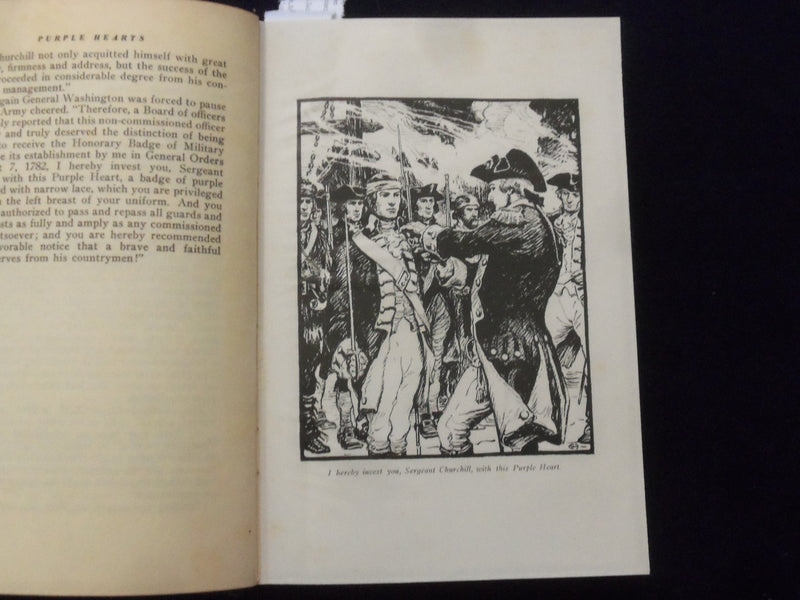 1938 PURPLE HEARTS HARDCOVER BOOK BY SAM H. ELLIOTT - KD 8733