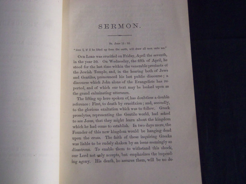 1863 NEW YORK & BROOKLYN FOREIGN MISSIONARY SOCIETY SERMON BOOK - J 4502