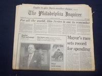 1991 OCTOBER 26 PHILADELPHIA INQUIRER-MAYOR'S RACE SETS SPENDING RECORD- NP 7146