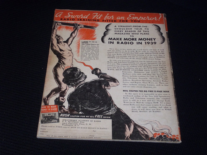 1939 MARCH RADIO-CRAFT MAGAZINE VERY NICE COVERS & ADS - E 386