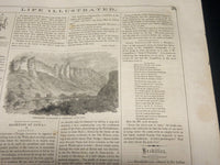 1855 NOVEMBER 24 LIFE ILLUSTRATED NEWSPAPER - HIAWATHA LONGFELLOW - NP 4782