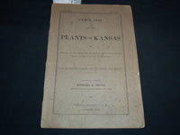 1892 PLANTS OF KANSAS CHECK LIST BOOK BY BERNARD B. SMYTH - J 8507