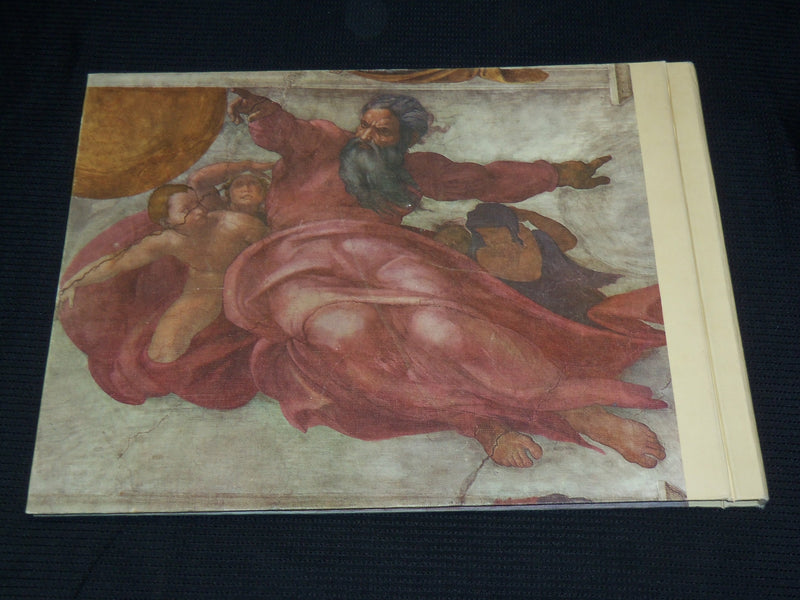 1975 THE SISTINE AND PAULINE CHAPELS IN THE VATICAN HARDCOVER BOOK - R 711O