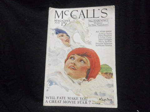 1921 JULY MCCALL'S MAGAZINE - GREAT PHOTOS AND ADS - ST 1136