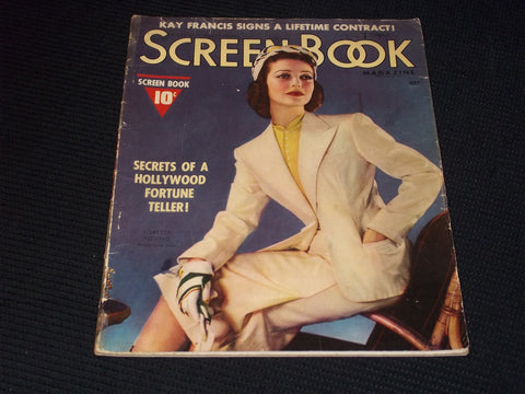 1938 JULY SCREEN BOOK MAGAZINE - LORETTA YOUNG FRONT COVER - E 16405