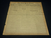 1917 JUNE 20 NEW YORK TIMES NEWSPAPER - WILSON TO EMBARGO FOOD EXPORTS - NT 7809