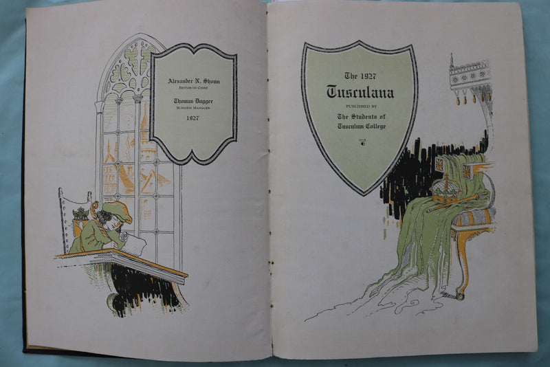 1927 TUSCULANA TUSCULUM COLLEGE SCHOOL YEARBOOK - TUSCULUM, TENNESSEE - YB 3596
