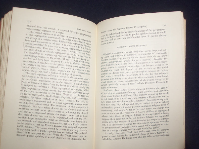 1963 PASSION AND SOCIAL CONSTRAINT HARDCOVER BOOK BY E. VAN DEN HAAG - KD 9163